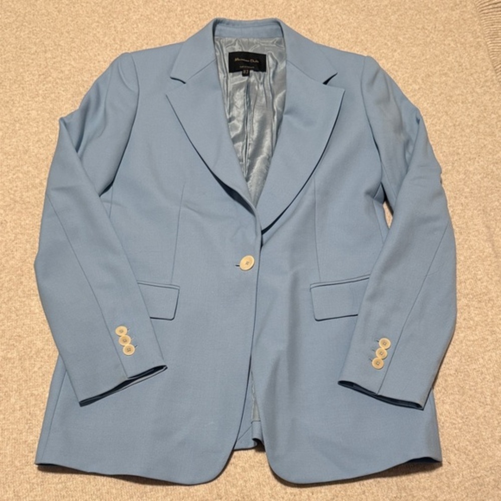 Massimo Dutti Blue Women's Tailored Blazer size 6